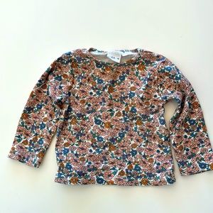 Zara long sleeve floral top size 12-18 months EUC